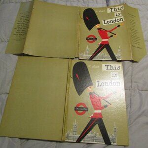 1964 Vint Hardcover in Dustjacket THIS IS LONDON M Sasek Buckingham Palace Thame
